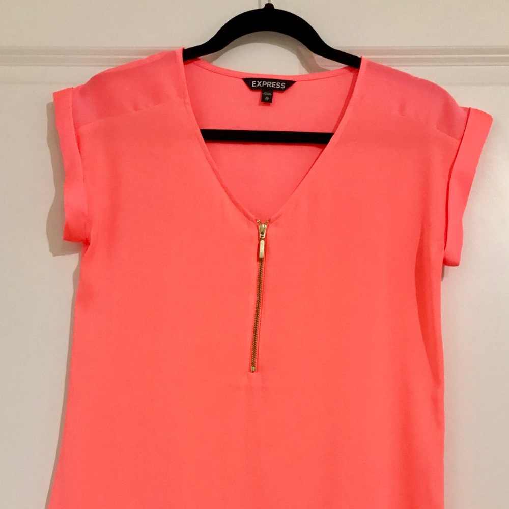 Express Coral Shortsleeved Shirt